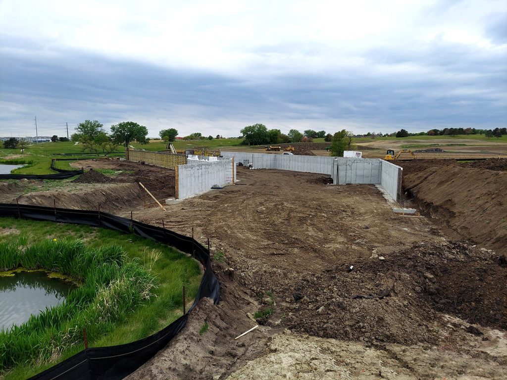 Foundations at Chateau at Yankee Hill Development