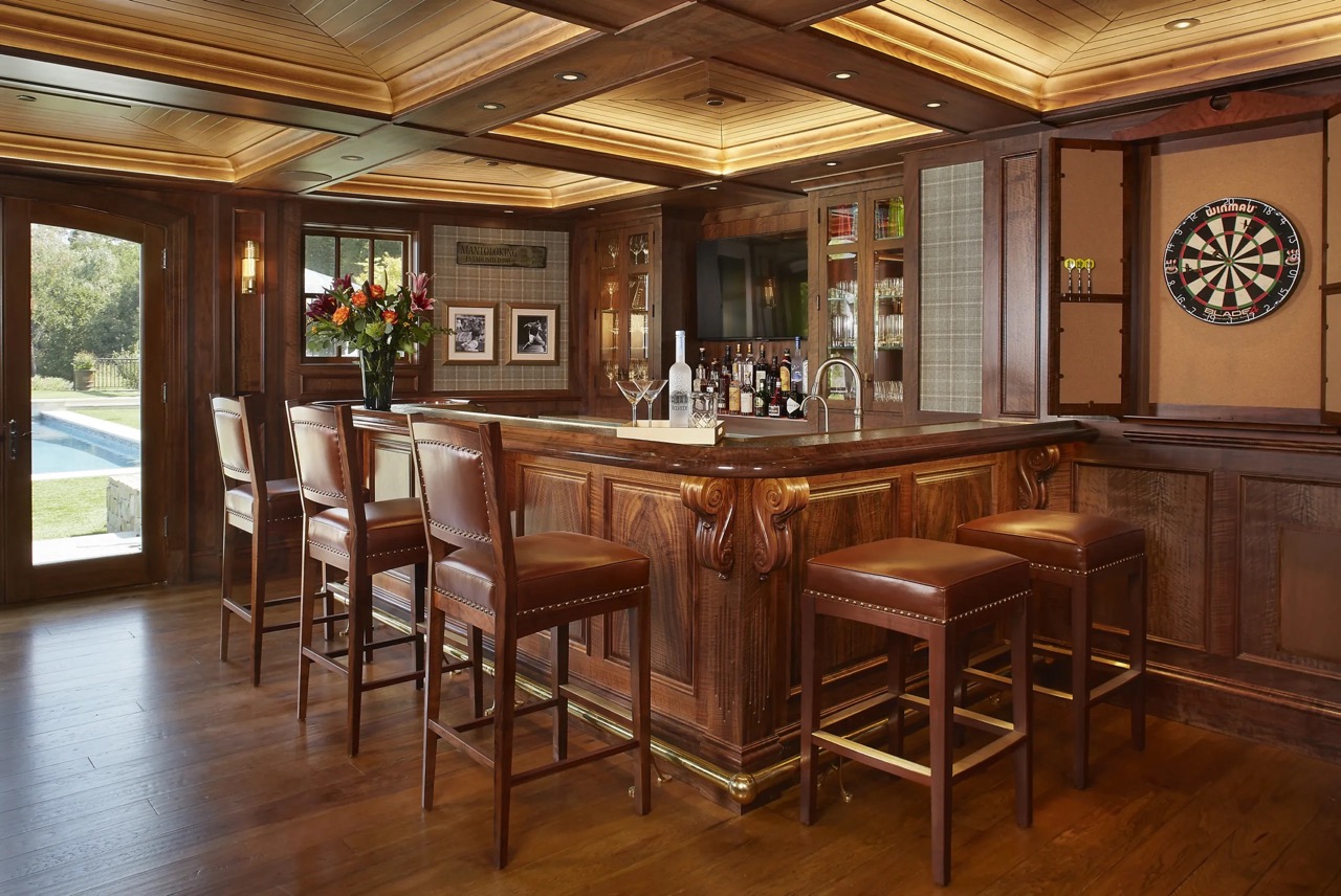 custom wood bar